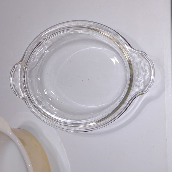 Vintage Fire King Anchor Hocking 467 Oval Casserole w/lid Copper Peach 11 - 2 qt - Picture 4 of 13